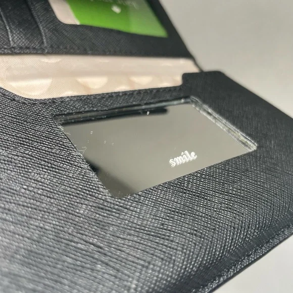 Kate Spade New York Cedar Street Leather Tri-Fold Wallet Wristlet – Phone Case - Picture 7 of 14